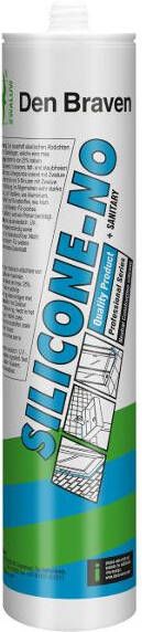 DEN BRAVEN ZWALUW SILICONENKIT-NO + SANITARY 310ML TRANSPARANT-GRIJS | Mtools - Foto 2