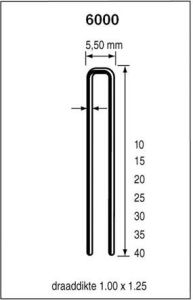 Dutack Niet serie 6000 CRvs hars 40mm ds 3 duizend