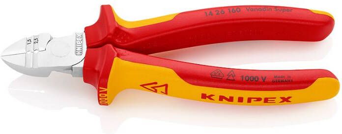 Knipex 1426160 Strip-zijsnijtang VDE 160 mm | Mtools