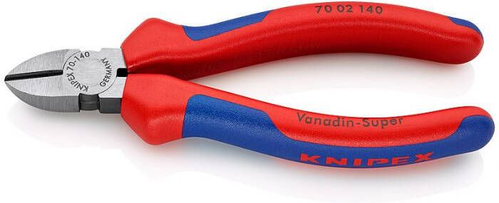 Knipex Zijsnijtang zwart geatramenteerd met meer-componentengrepen 140 mm 7002140 - Foto 2