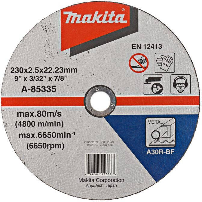 Makita A-85335 Doorslijpschijf 230x22 23x2 5mm staal | Mtools