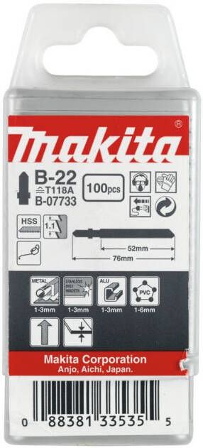Makita B-07733 Decoupeerzgb M+A 52mm T118A | Mtools