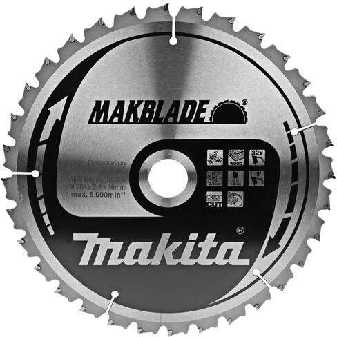 Makita Accessoires Cirkelzaagblad hout 255x30x2 3 32T 5g B-08925