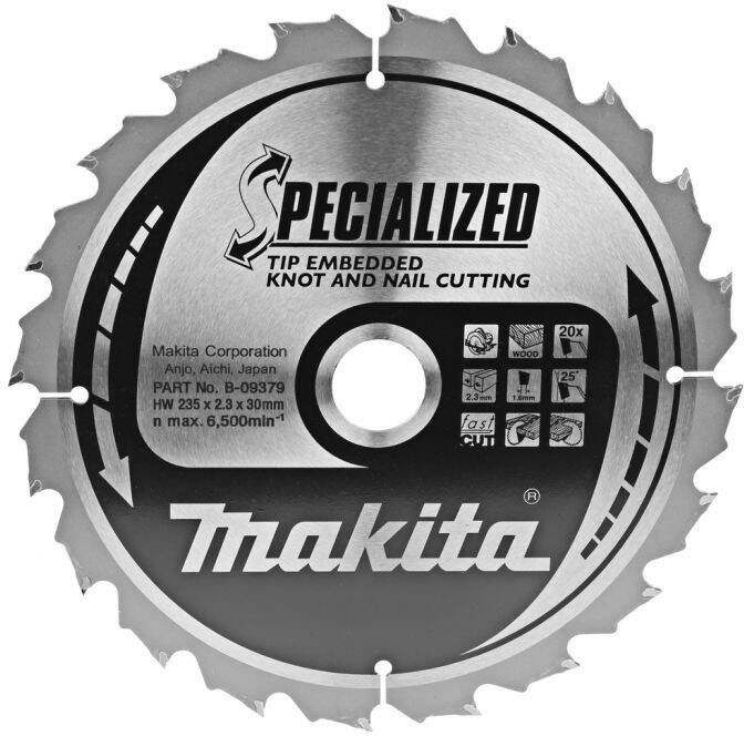 Makita Accessoires Cirkelzaagblad TipE 235x30x2.3 16T 23g B-09379