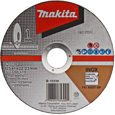 Makita Accessoires Doorslijpschijf rvs Diameter 125 mm 10 stuks B-12239 - Foto 2