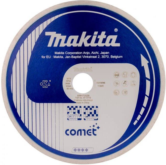 Makita Accessoires Diamantschijf 175x22 2mm blauw B-13116