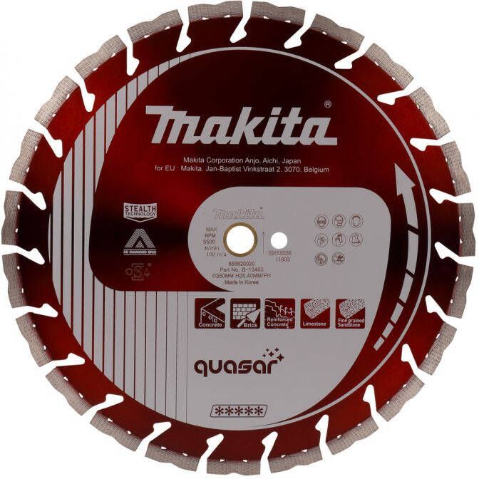 Makita Accessoires Diamantschijf 350x25.4 20 Rood B-13465