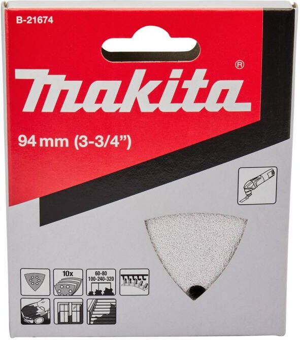 Makita Accessoires Schuurvel K60 K80 K100 K240 K320 White Velcro B-21674