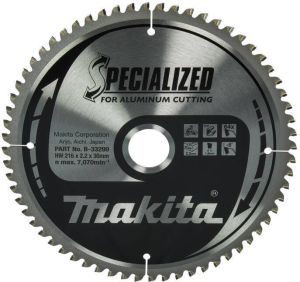 Makita Afkortzaagblad Aluminium | Specialized 216x30x2 2 64T -5g B-33299
