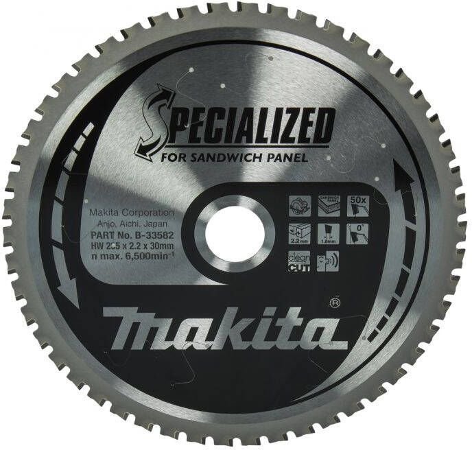 Makita Accessoires Cirkelzaagblad Sandwichpaneel | Specialized 235x30x2 2 50T 0g B-33582