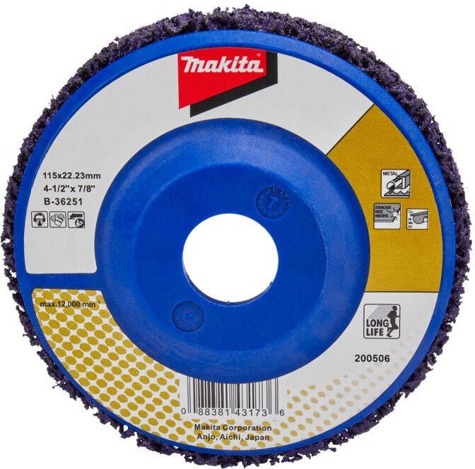 Makita Accessoires Reinigingsschijf 115mm paars B-36251