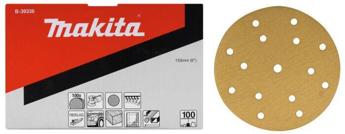 Makita Accessoires Schuurschijf yellow Diameter 150mm Korrel 40 B-39300