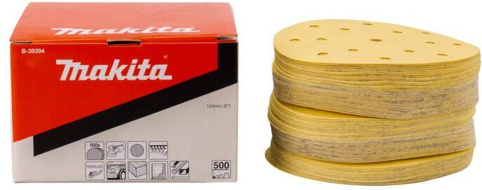 Makita B-39394 Schuurschijf 150mm K500 Yellow Velcro | Mtools