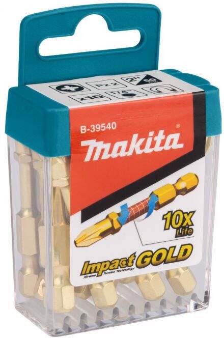 Makita B-39540 Slagschroefbits PZ2x50mm | Mtools