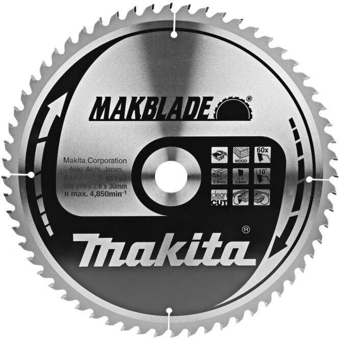 Makita Zaagblad Diameter zaagblad 315mm Aantal tanden 60