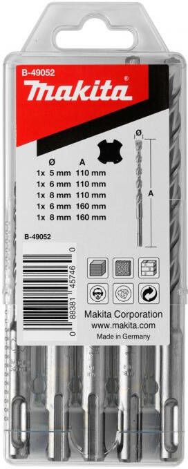 Makita B-49052 P2S: SDS-PLUS 5 6 8x110 6 8x160 | Mtools
