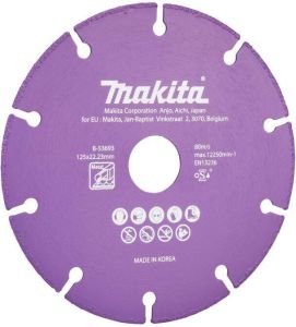 Makita B-53693 Doorslijpschijf staal 125x22 23x1 3mm | Mtools