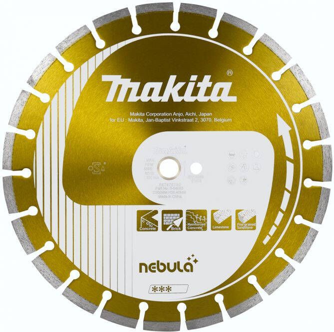 Makita Accessoires Diamantschijf 350x25 4 20mm oranje B-54053