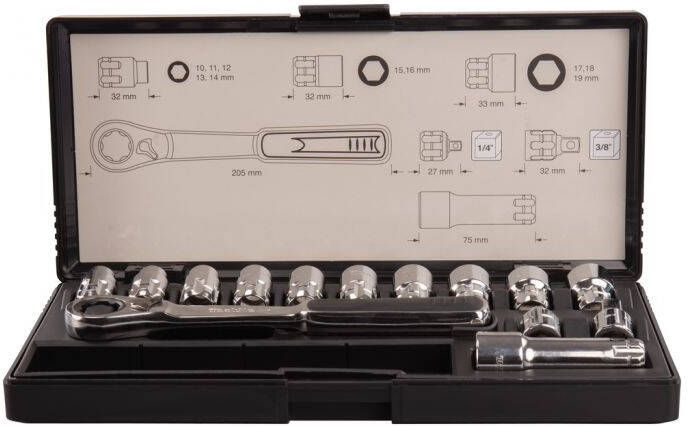 Makita Accessoires doppenset | 6-GL | 14-delig B-65595
