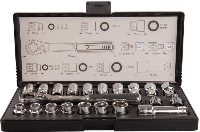 Makita Accessoires Doppenset 6-GL | 21-delig B-65604