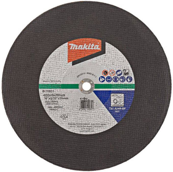 Makita B-70851 Doorslijpschijf 400x20x4 0mm staal | Mtools
