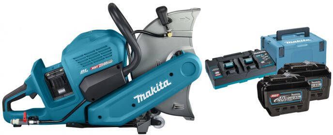 Makita CE001GL204 | XGT 2x40V Max Doorslijper | 355 mm | 8 0 Ah (2 st) | duo snellader | in doos Mbox CE001GL204