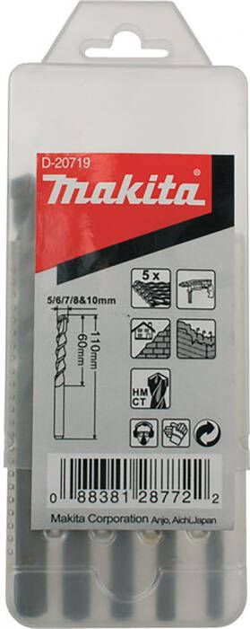 Makita D-20719 Steenborenset 5-delig | Mtools