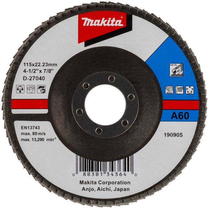Makita Accessoires Lamellenschuursch. 115x22 K60 D-27040