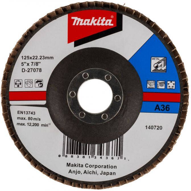 Makita Accessoires Lamellenschuursch. 125x22 K36 D-27078