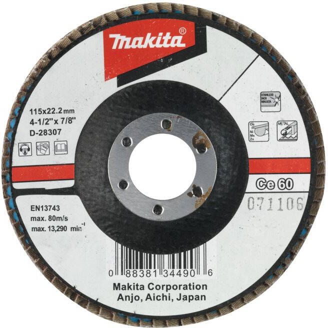 Makita Accessoires Lamellenschuursch. 115x22 K60 D-28307