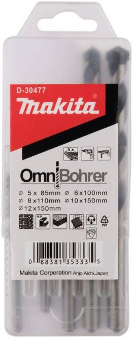 Makita D-30477 Multiborenset 5-delig | Mtools