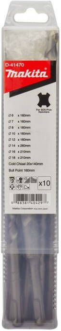 Makita Accessoires Boor- beitelset 10-delig D-41470