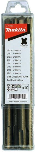 Makita Accessoires Boor- beitelset 10-delig D-44971