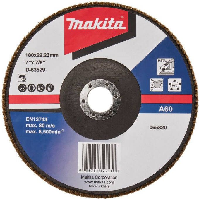 Makita D-63529-10 Lamellenschijf 180mm A60 | Mtools