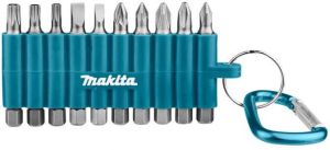 Makita D-65028 Schroefbitset 10-delig in rubberen houder | Mtools