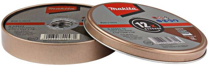 Makita D-65953-12 Doorslijpschijf RVS (12 stuks) | Mtools