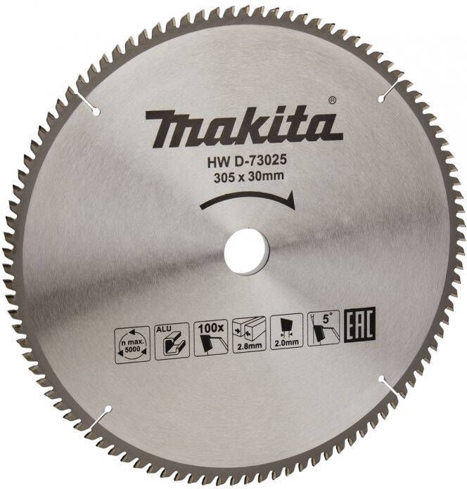 Makita D-73025 Afkortzaagblad Aluminium | Mtools