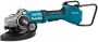 Makita DGA900ZKX1 2x18V Haakse Slijper 230mm | zonder accu&apos;s en lader in koffer - Thumbnail 2