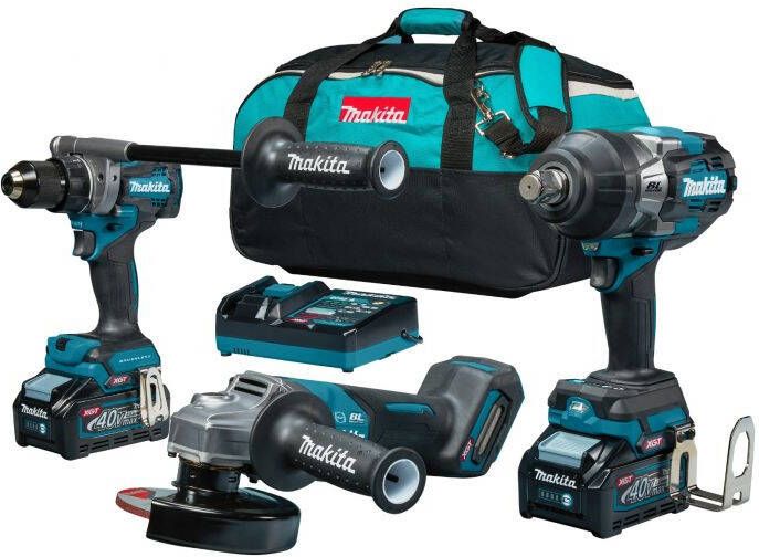 Makita DK0158G301 40 V Max Combiset boren (slag)schroeven bevestigen en slijpen | Mtools
