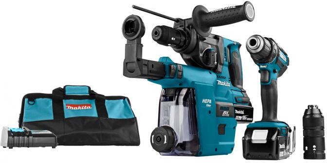 Makita DLX2168TW 18 V Combiset voor schroeven en boren in hout en beton | Mtools