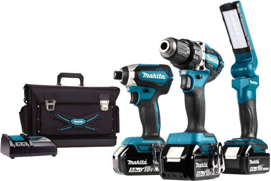 Makita DLX3090TX1 18 V Combiset boren en (slag)schroeven | Mtools