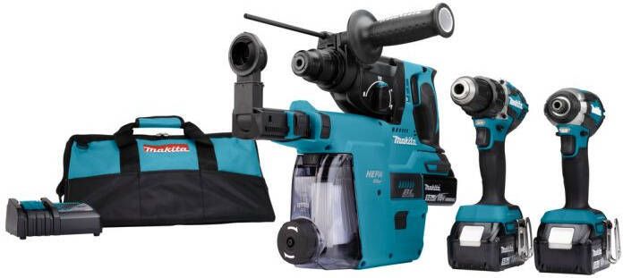 Makita DLX3106TW1 18 V Combiset voor (slag)schroeven en boren in hout en beton | Mtools