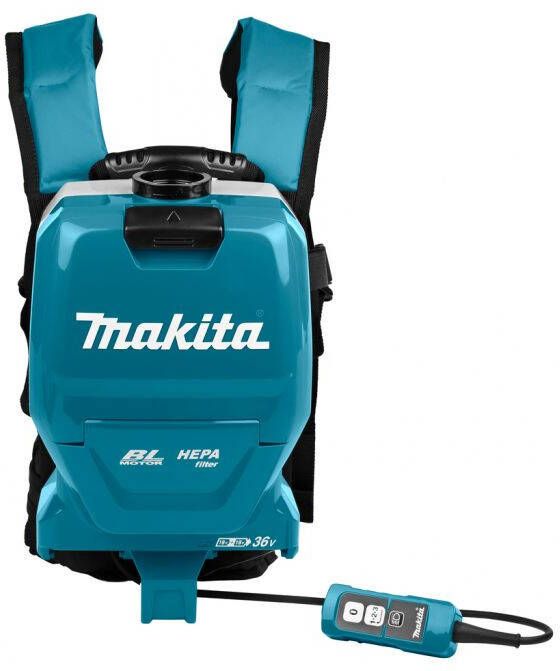 Makita DVC261TX11 2x18 V Rugstofzuiger voor schoonmaak | Mtools