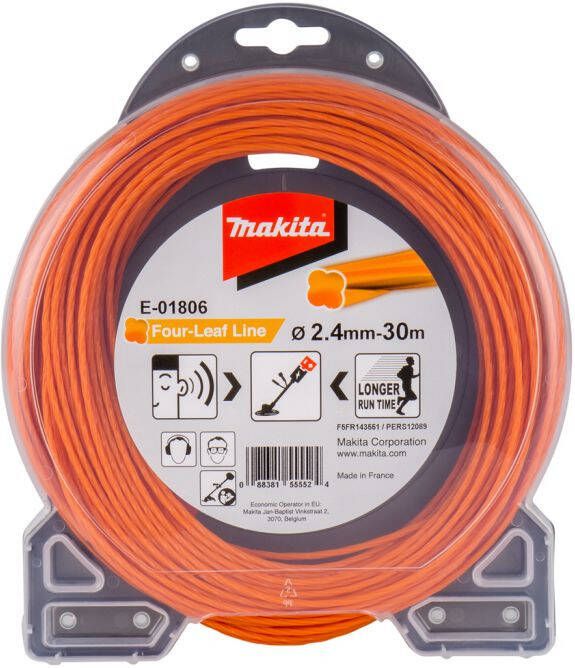 Makita E-01806 Maaidraad 2 4x30mtr oranje | Mtools