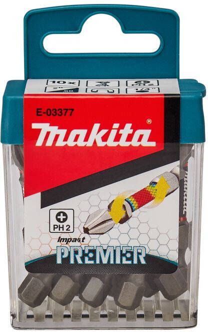 Makita E-03377 Slagschroefbit PH2x50mm (10 stuks) | Mtools