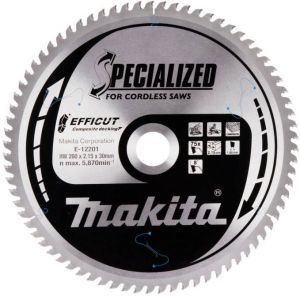 Makita Afkortzaagblad WPC | Efficut 260x30x2 15 75T 8g E-12201