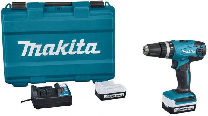 Makita HP347D002 | 14 4 V | Klopboor- schroefmachine | 2 0 Ah accu (2 st) | lader | in kunststof koffer HP347D002