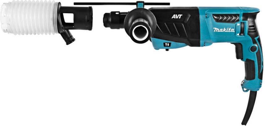 Makita HR2631FT12 | Combihamer 230V | Met 17-delige boor- en beitelset | In koffer HR2631FT12