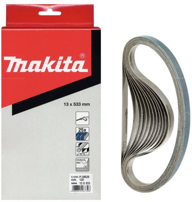 Makita Accessoires Schuurband blue Lengte 533mm Breedte 13mm Korrel 40 P-39481