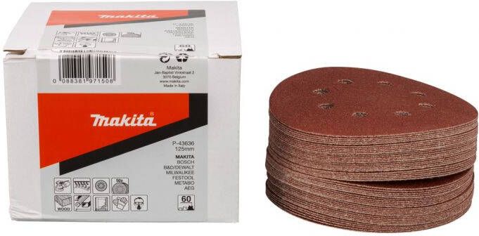 Makita P-43636 Schuurschijf 125mm K60 Red Velcro | Mtools - Foto 2